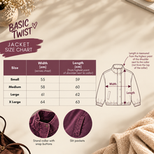 Load image into Gallery viewer, Gabardine Bomber Jacket-Washed Plum
