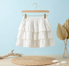 Load image into Gallery viewer, Ruffled Skirt-White
