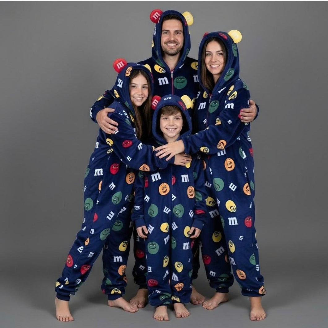 Onesie-Fleece-M&Ms (Size S/M-L/XL)