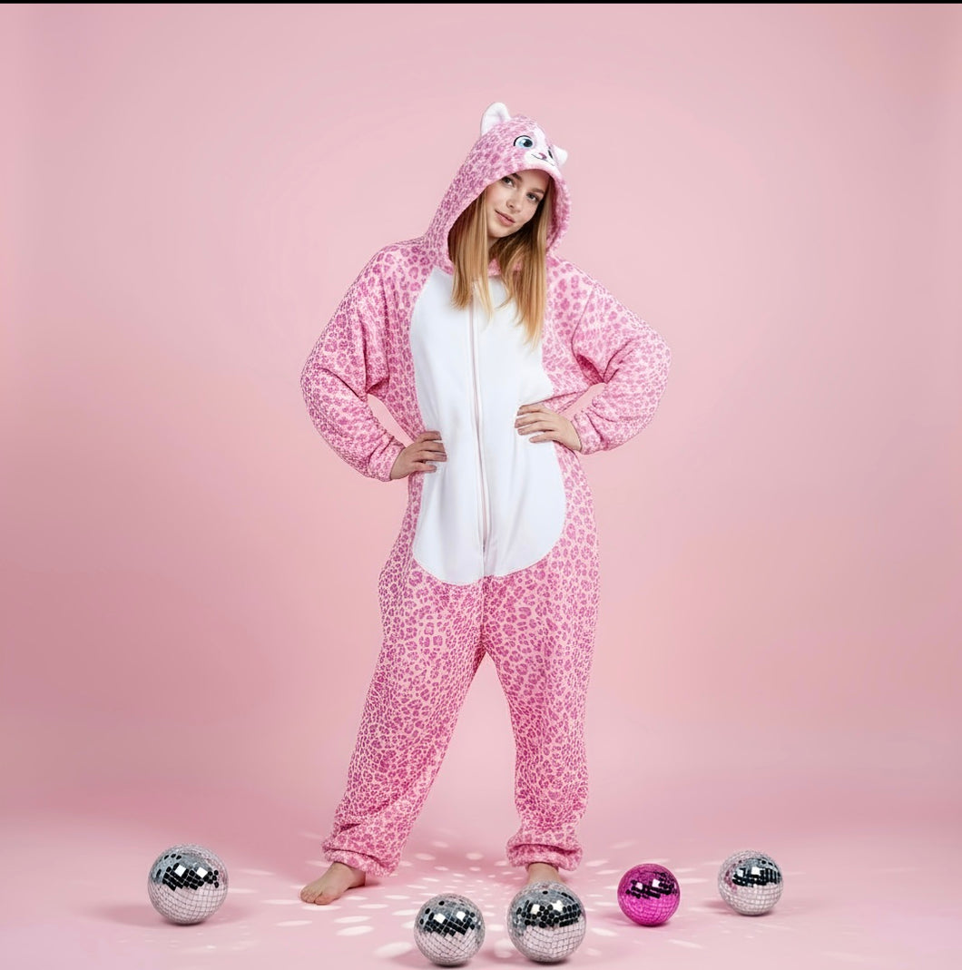 Onesie-Fleece-Cat (Size 14)