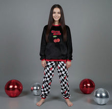 Load image into Gallery viewer, Girl&#39;s Cherry Bomb Fleece Pyjamas (Size 7-12 yrs)
