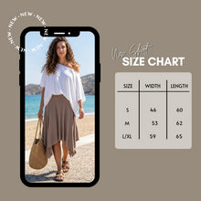 Load image into Gallery viewer, Asymmetrical Skirt- Cafe
