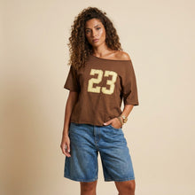 Load image into Gallery viewer, Cotton Tshirt-Number 23-Brown
