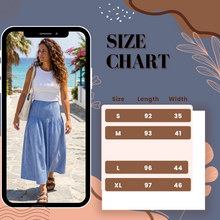 Load image into Gallery viewer, Gingham Checked Skirt-Dark Blue

