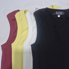 Load image into Gallery viewer, Ribbed Cotton Tank Top-Plain Black- Bundle OFFER!!
