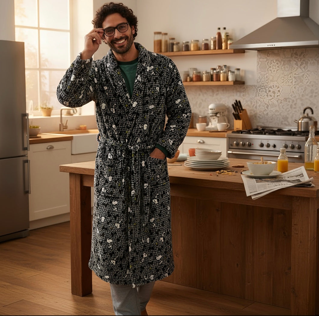 Men's Snoopy Fleece Gown (Sizes S & M) Black Friday OFFER!!!