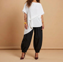 Load image into Gallery viewer, Asymmetrical Long Flowy Top-White
