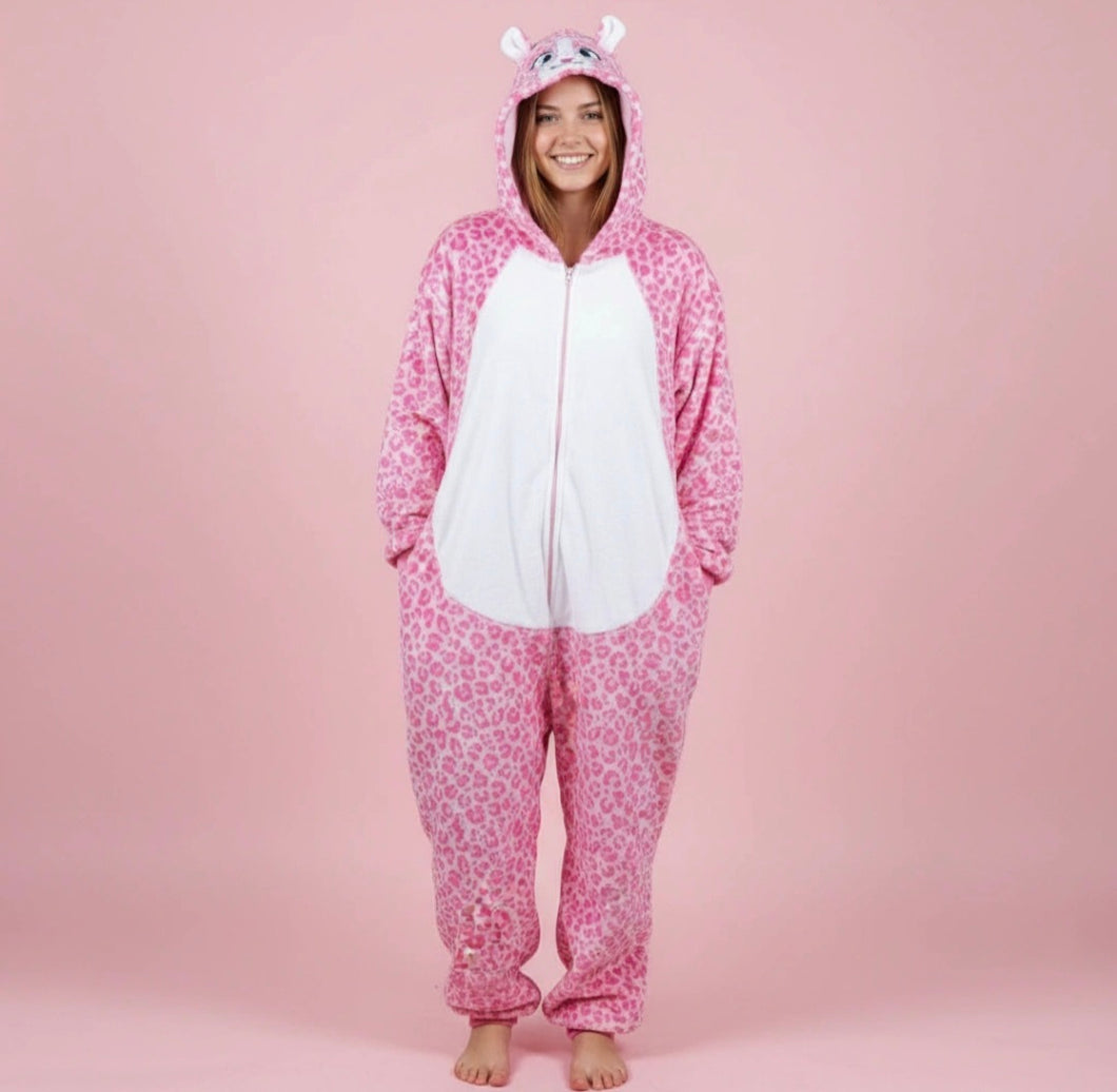 Onesie- Fleece-Cat (Size:S/M-L/XL)