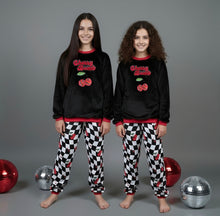 Load image into Gallery viewer, Girl&#39;s Cherry Bomb Fleece Pyjamas (Size 7-12 yrs)
