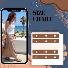 Load image into Gallery viewer, Flowy long skirt-Cafe
