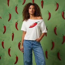 Load image into Gallery viewer, Cotton Tshirt-Off White-Chilli Pepper
