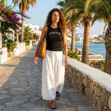Load image into Gallery viewer, Flowy Long Skirt-White
