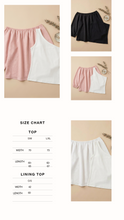 Load image into Gallery viewer, Off Shoulder Elasticated Top-White-2 piece (includes top for lining)
