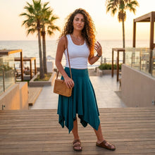 Load image into Gallery viewer, Asymmetrical Skirt-Teel
