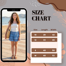 Load image into Gallery viewer, Ruffled Skirt-Blue
