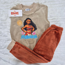 Load image into Gallery viewer, Girl&#39;s Moana Fleece Pyjamas (Size 4-12 yrs)

