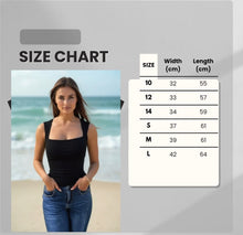 Load image into Gallery viewer, Basic Top-Squared Neck- White (Sizes: 10.12.14.S.M.L)
