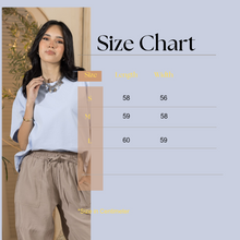 Load image into Gallery viewer, Women's Oversized Basic Tshirt- Sky Blue
