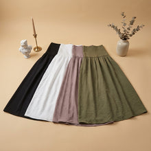 Load image into Gallery viewer, Flowy  Long Skirt-Black
