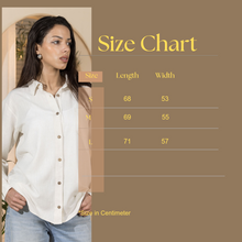 Load image into Gallery viewer, Basic Linen Women's Long Shirt- Beige

