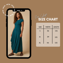Load image into Gallery viewer, Draped Dress-Teel
