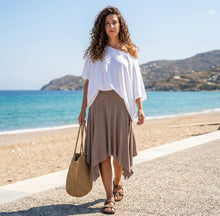 Load image into Gallery viewer, Asymmetrical Skirt- Cafe
