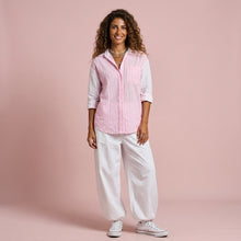 Load image into Gallery viewer, Stripey 100% Crisp Cotton Shirt-Pale Pink
