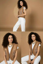 Load image into Gallery viewer, Women&#39;s Waist Coat-Brown (Sizes S/M &amp; L/XL)-BLACK FRIDAY OFFER
