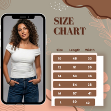 Load image into Gallery viewer, Basic Top-Off Shoulder-White
